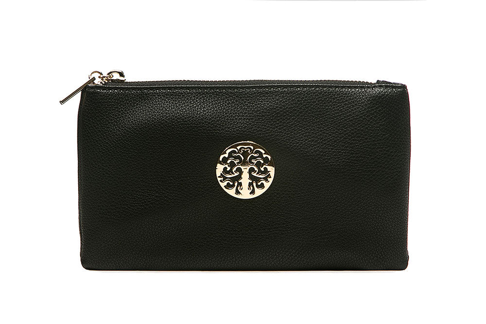 Tree Motif Evening Bag Black