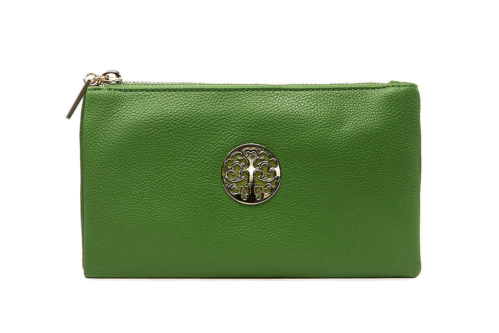 Tree Motif Evening Bag Green