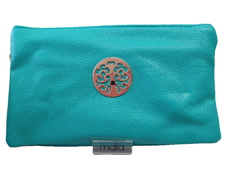 Tree Motif Evening Bag Light Teal