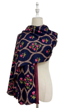 Load image into Gallery viewer, Tulip Frames Scarf Navy Blue
