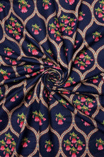 Load image into Gallery viewer, Tulip Frames Scarf Navy Blue
