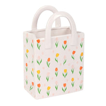 Load image into Gallery viewer, Tulip Print Bag Shaped Vase
