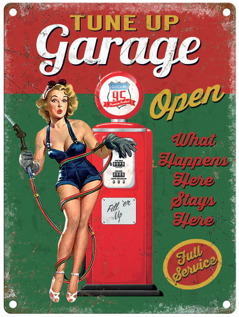 Vintage Small Sign Tune Up Garage