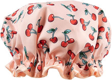 Load image into Gallery viewer, Vintage Cosmetic Co Cherry Shower Cap
