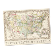 Load image into Gallery viewer, Vintage Jigsaw Puzzle Tube USA Map
