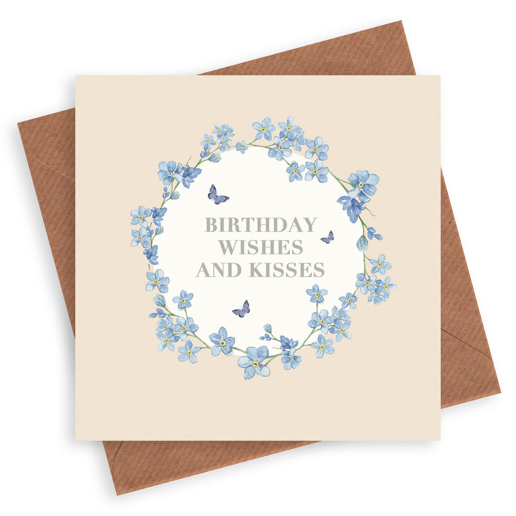 Vintage Sentiments Birthday Wishes Card
