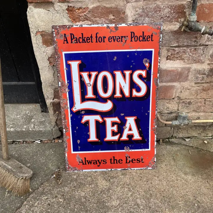 Vintage Small Sign Lyon's Tea