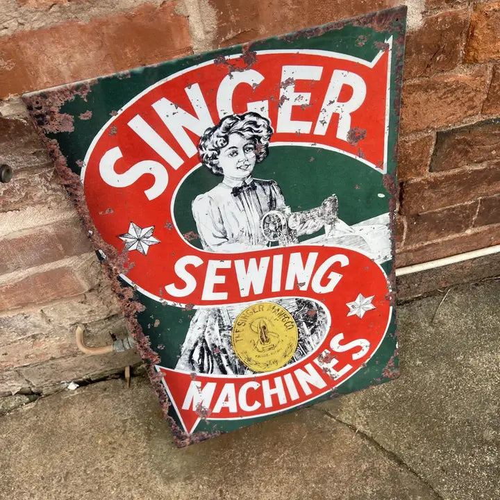 Vintage Large Sign Singer Sewing Machines