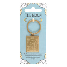 Load image into Gallery viewer, Vintage Tarot Moon Keyring
