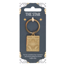 Load image into Gallery viewer, Vintage Tarot Star Keyring
