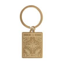 Load image into Gallery viewer, Vintage Tarot Star Keyring
