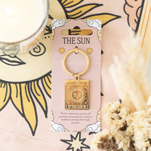 Load image into Gallery viewer, Vintage Tarot Sun Keyring
