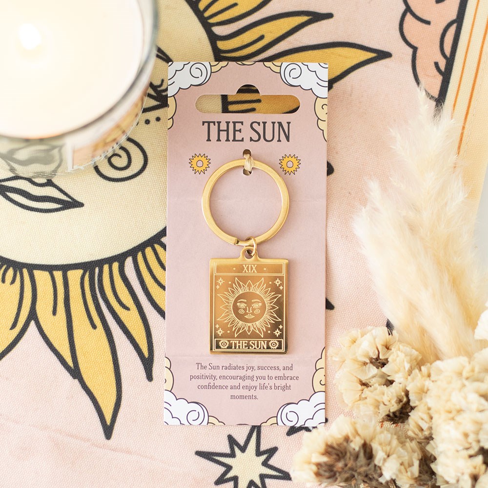 Vintage Tarot Sun Keyring