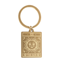 Load image into Gallery viewer, Vintage Tarot Sun Keyring
