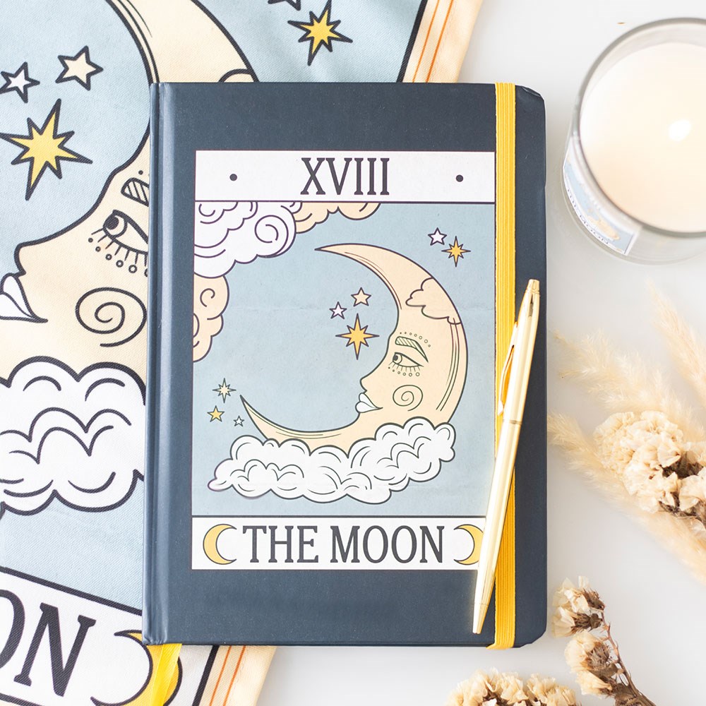 Vintage Tarot Moon A5 Hardback Notebook