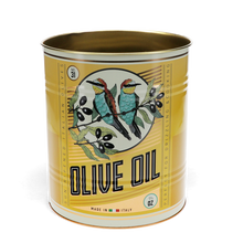 Load image into Gallery viewer, Vintage Tin Large Olive Oil Yellow
