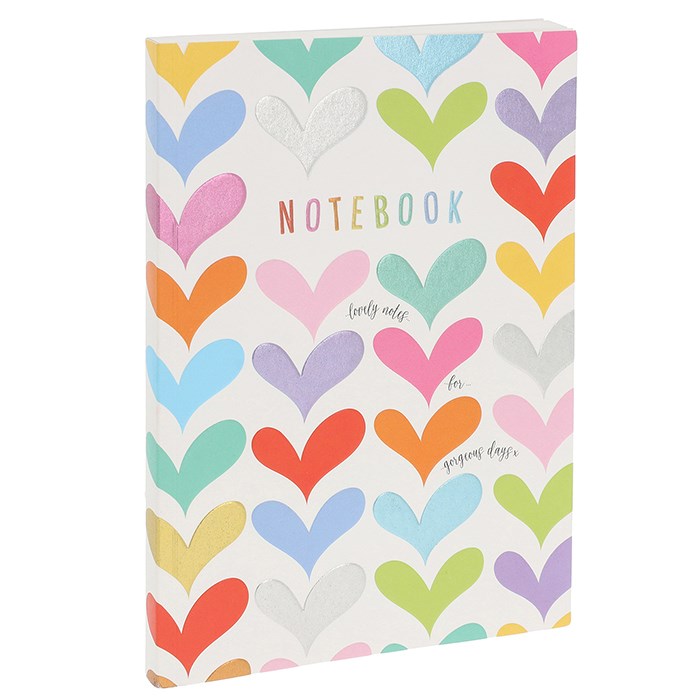 WJB A5 Hearts Notebook
