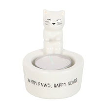 Load image into Gallery viewer, White Cat Tealight Holder
