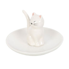 Load image into Gallery viewer, White Cat Trinket Dish
