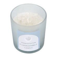 Load image into Gallery viewer, White Sage Crystal Chip Candle
