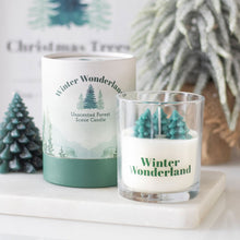 Load image into Gallery viewer, Winter Wonderland Forest Scene Candle
