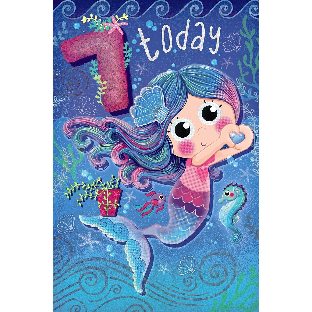 Wishing Well 7 Today Mermaid Card
