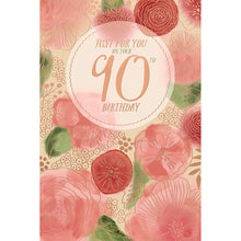 Load image into Gallery viewer, Wishing Well 90 Floral Birthday Card
