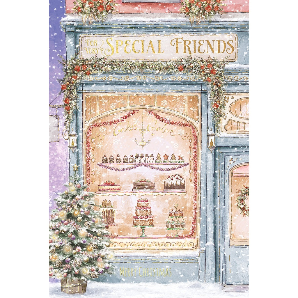 Wishing Well Christmas Special Friends Cake Shop Card
