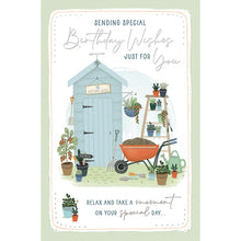 Load image into Gallery viewer, Wishing Well Garden Birthday Wishes Card
