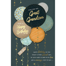Load image into Gallery viewer, Wishing Well Great Grandson Birthday Card
