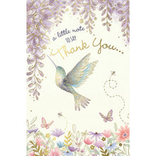 Load image into Gallery viewer, Wishing Well Hummingbird Thank You Card

