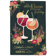 Load image into Gallery viewer, Wishing Well Niece Cocktails Birthday Card
