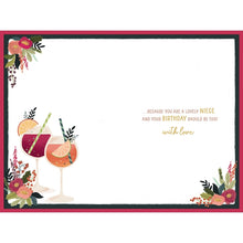 Load image into Gallery viewer, Wishing Well Niece Cocktails Birthday Card
