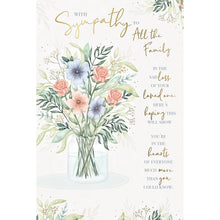 Load image into Gallery viewer, Wishing Well With Sympathy Flower Jar Card

