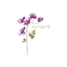 Load image into Gallery viewer, Wishing Well Violets Sympathy Card
