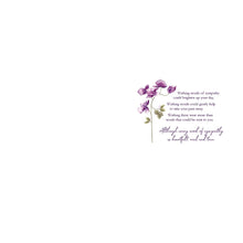 Load image into Gallery viewer, Wishing Well Violets Sympathy Card
