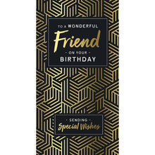 Load image into Gallery viewer, Wishing Well Wonderful Friend Abstract Birthday Card
