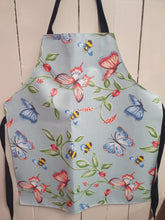 Load image into Gallery viewer, Child&#39;s Oilcloth Apron Butterflies
