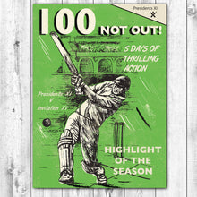 Load image into Gallery viewer, Boy&#39;s Brigade 100 Not Out Cricket Card
