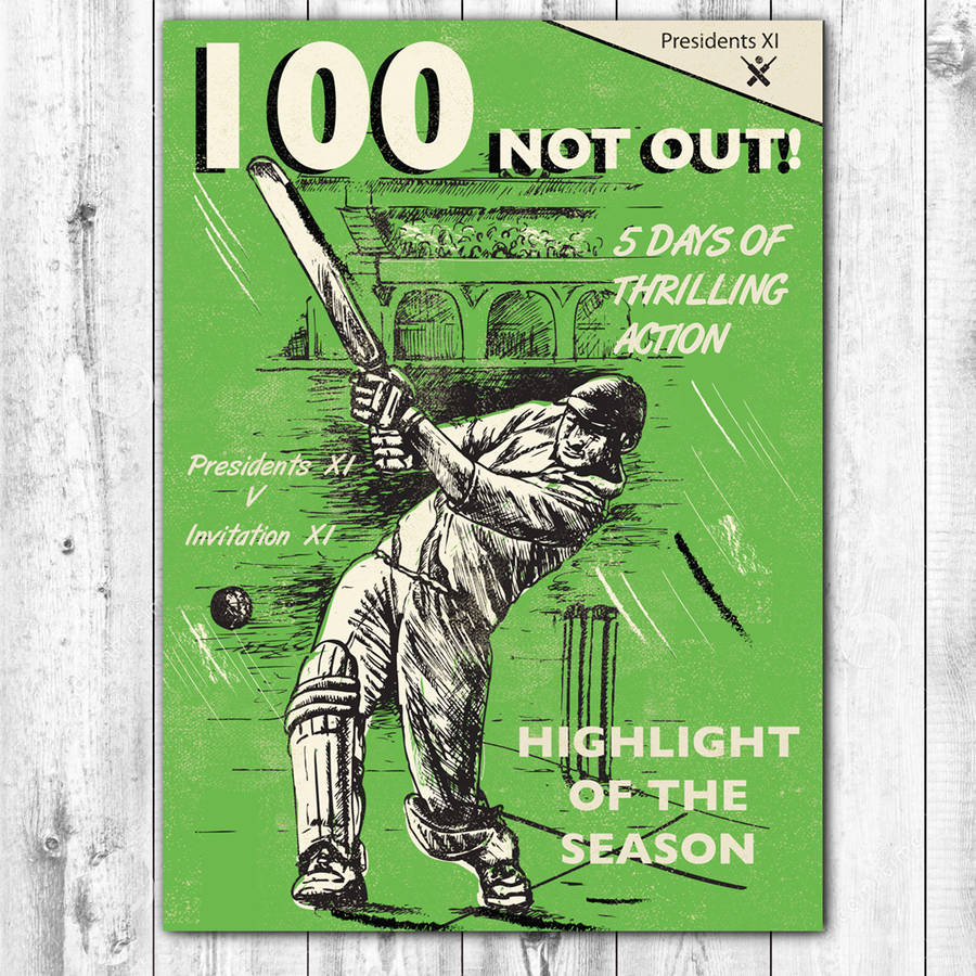 Boy's Brigade 100 Not Out Cricket Card