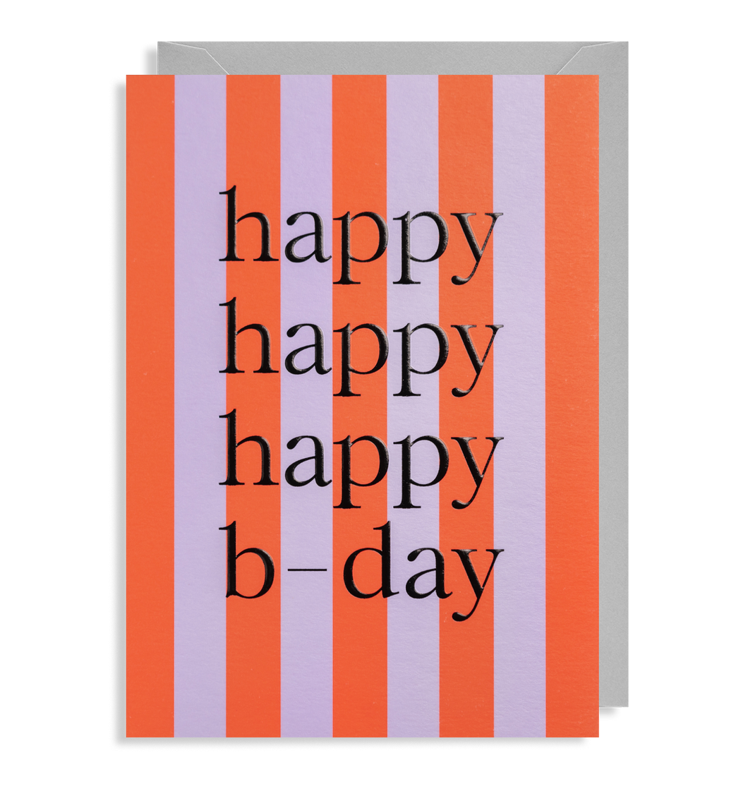 Parasol Happy Happy B-day Card