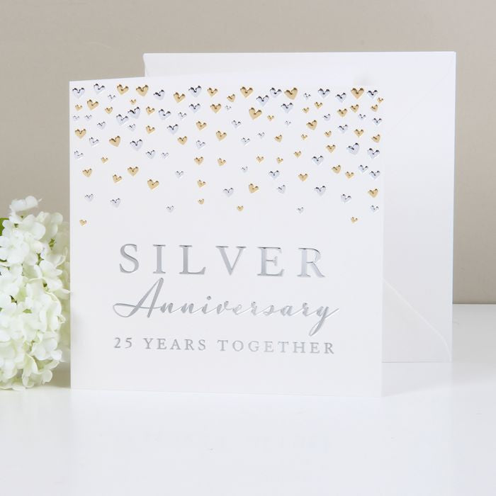 Amore 25 Silver Anniversary Card