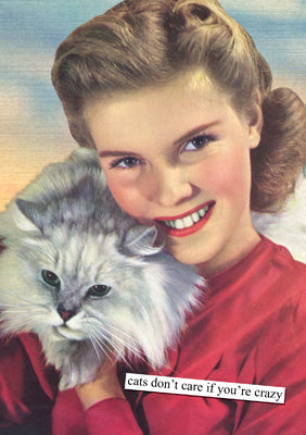 Anne Taintor Cats Don't Care Card