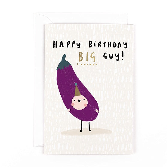 Birthday Suit Happy Birthday Big Guy Card