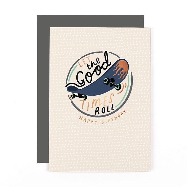 Bold Moves Birthday Skateboard Card
