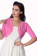 Load image into Gallery viewer, Plain Bolero Short Sleeve Pink
