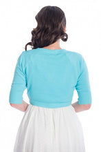 Load image into Gallery viewer, Plain Bolero Short Sleeve Turquoise
