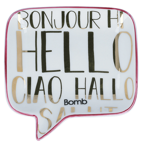 Bomb Soap Dish Hello Bonjour Ciaou