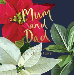 Botanical Christmas Mum & Dad Card
