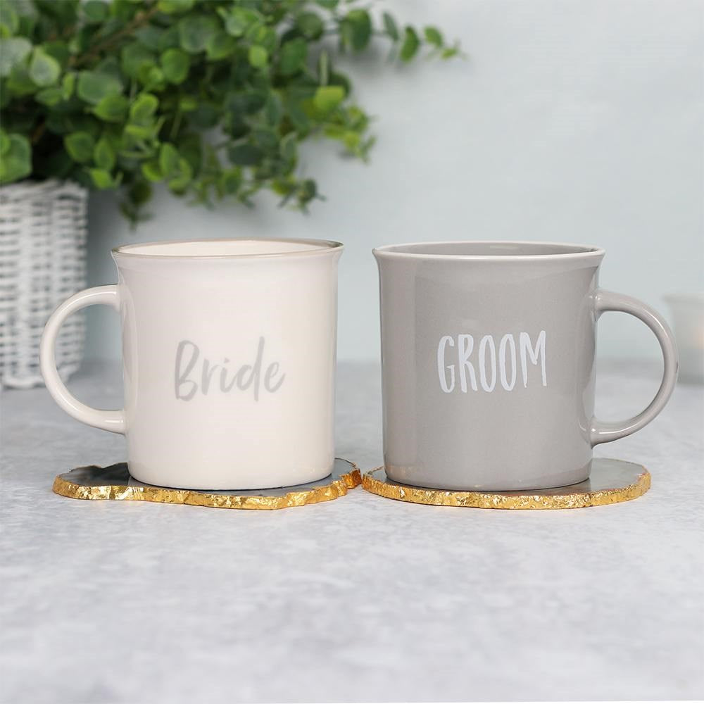 Bride & Groom Boxed Mug Set